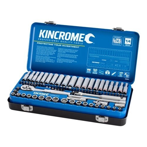 Socket Set 82 Piece 1/4" Drive - Metric & Imperial Kincrome K28003