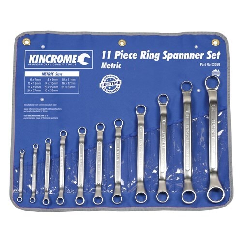 Ring Spanner Set 11 Piece Kincrome K3050