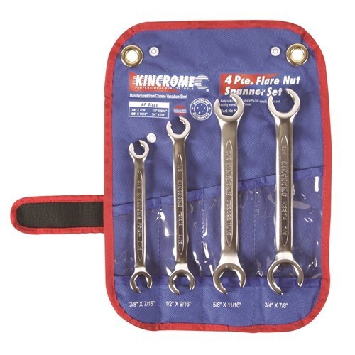 Flare Nut Spanner Set 4 Piece Imperial Kincrome K3062