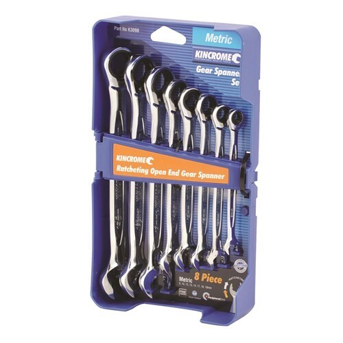 Combination Ratcheting Open End Gear Spanner Set Kincrome K3098 main image