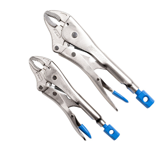 2Pce Curved Jaw Locking Plier Set 200 & 250mm Kincrome K40074