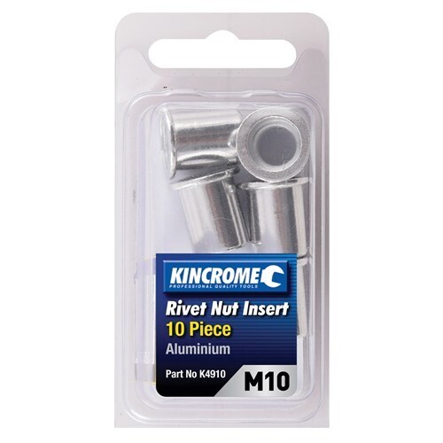 Rivet Nut Insert M10 (Aluminium) - 10 Pack Kincrome K4910