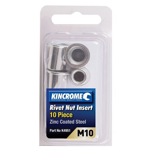 Rivet Nut Insert M10 (Zinc Coated Steel) - 10 Pack Kincrome K4951 main image
