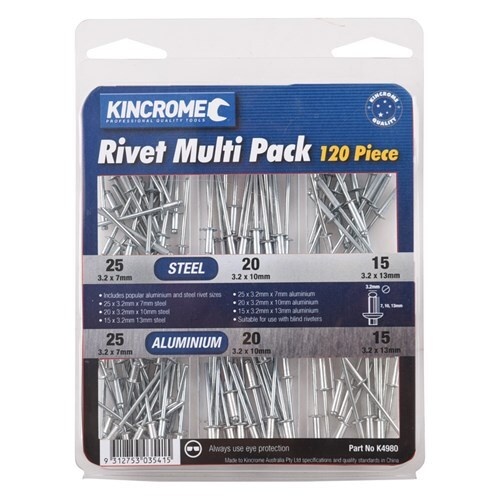 Rivet Multi Pack 120 Piece Kincrome K4980