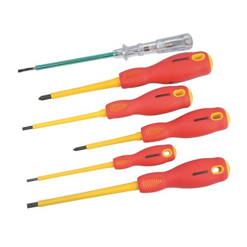 Electricians Vde Screwdriver Set 6 Piece Kincrome K5020