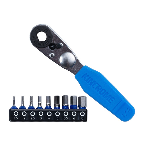 Mini Ratchet Hex Bit Set 10 Piece Kincrome K5037