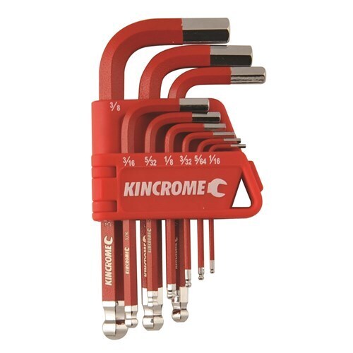 Ball Joint Hex Key & Wrench Set Short Series 9 Piece Kincrome K5142