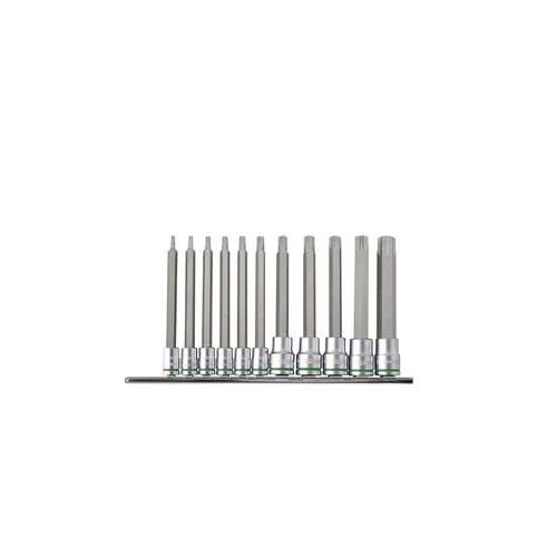 Torx Socket Set Long Series 11 Piece 1/4 & 3/8" Drive Kincrome K5225