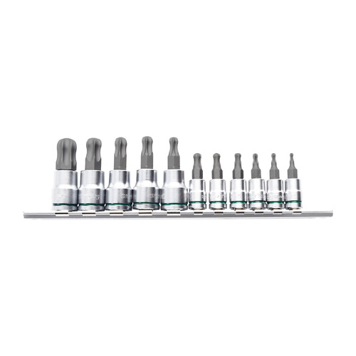 Ball-End Torx Socket Set Short Series 11 Piece 1/4 & 3/8  Drive Kincrome K5425