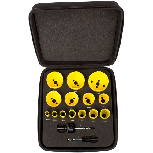 Universal Fast Cut Bi-Metal Hole Saw Kit, General Purpose 14pc – KFC14021