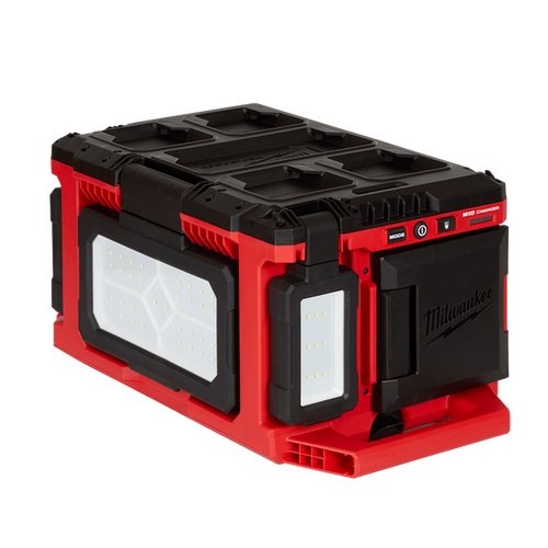 18V Li-Ion Cordless PACKOUT Area Light & Charger - Skin Only Milwaukee M18POALC-0