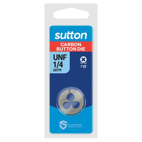 UNF Button Die M415 1/4-28 TPI Sutton M4150635