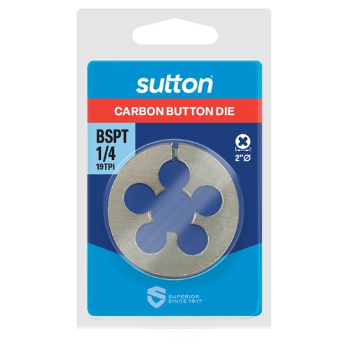RC (BSPT) Button Die 1/4-19 TPI Sutton M4381316
