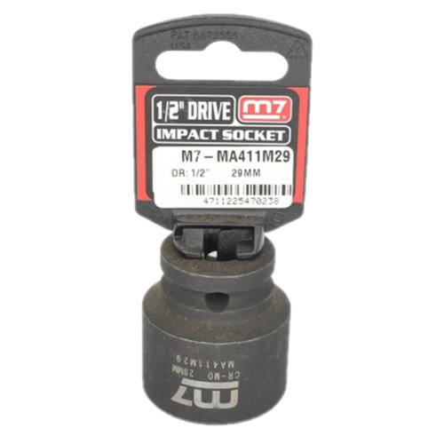 Impact Socket With Hang Tab 1/2" Drive 6 Point 29mm M7 M7-MA411M29