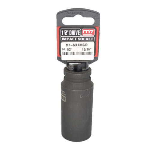 M7 Impact Deep Socket 1/2" DR 6 Point 15/16 M7-MA431S30