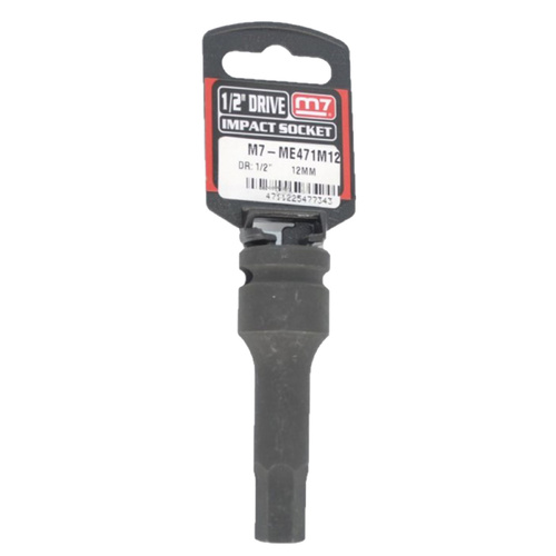 Impact In  Hex Socket 1/2" DR, 12mm M7 M7-ME471M12