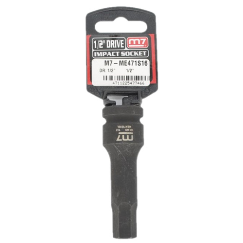 Impact In Hex Socket, 1/2" DR, 1/2 M7 M7-ME471S16