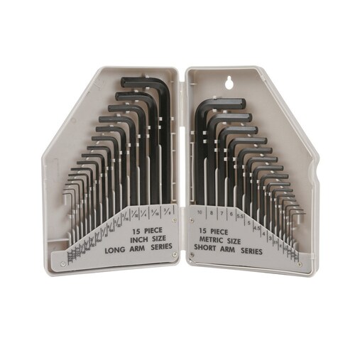 Hex Key Set 30 Piece Metric & Imperial Kincrome S5030 main image