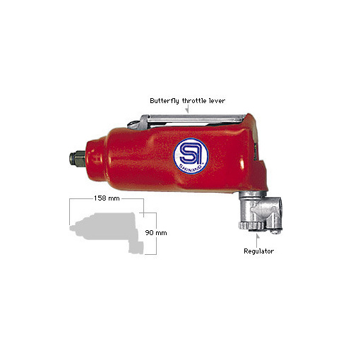 3/8" Impact Wrench Butterfly Throttle Shinano SI-1305