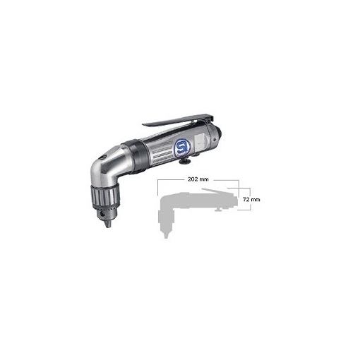 Angle Drill 10mm Keyed Chuck Reversible Shinano SI-5355