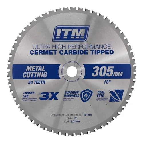 305mm Metal Cutting Blade, Cermet Carbide Tipped, 40 Teeth ITM SSBL-M3052554
