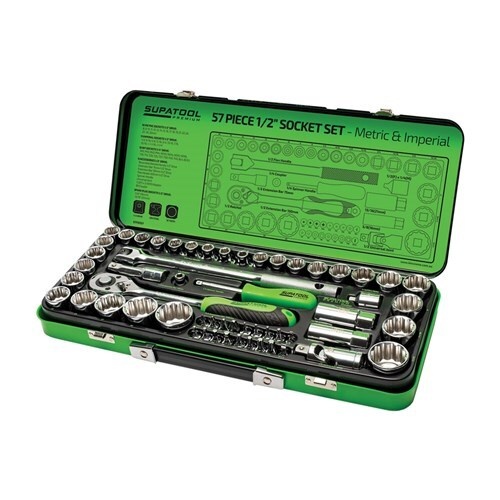 Socket Set 57 Piece 1/2" Drive - Metric & Imperial Kincrome STP2057