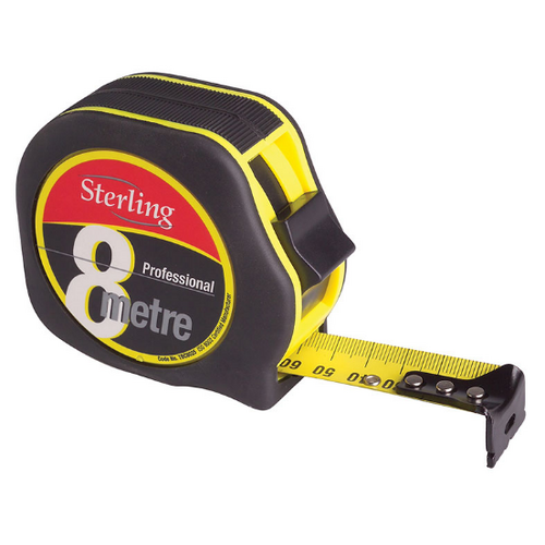 8m X 25mm Sterling Professional Tape Measure TBC8025 main image