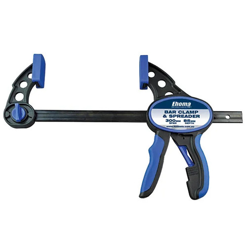 One Hand Bar Clamp and Spreader Plastic with Rubber Grip Handle 300mm TC-12PT  main image