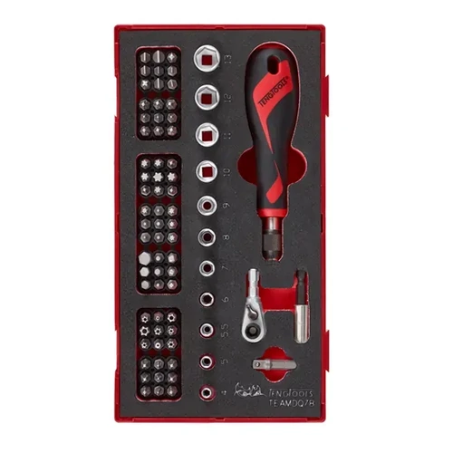 Bits Driver Set 78-Piece Tea-Tray Teng Tools TE-TEAMDQ78
