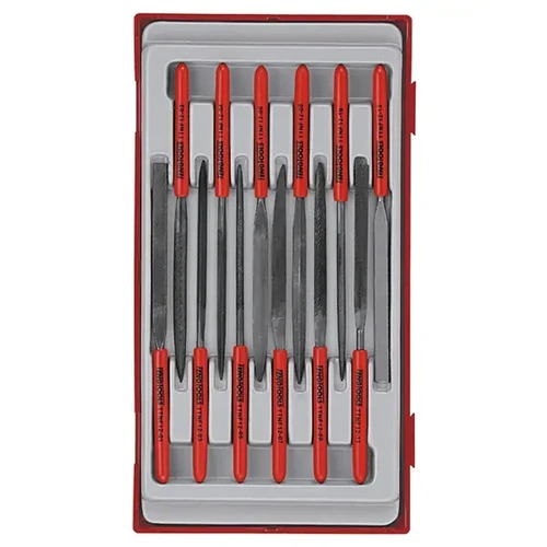 Needle File Set 12-Piece TC-Tray Teng Tools TE-TTNF12