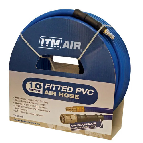 PVC Air Hose 10mm x 10 Metres Comes With Couplers TM300-210 main image