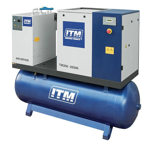 Air Compressor Rotary Screw with Dryer 3 Phase 20HP 500 Litres FAD 1980 ITM TM356-20500 main image