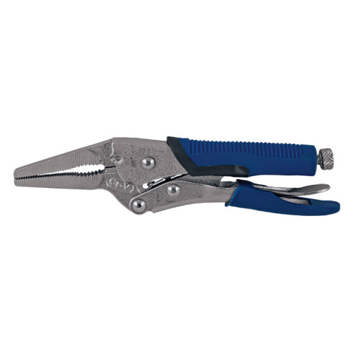 Locking Pliers Long Nose 165mm With TPR Rubber Grip 165mm ITM TM603-402