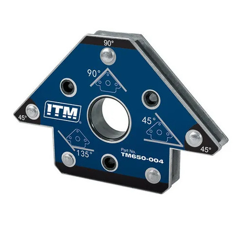 Multi-Angle Welding Magnet, 35KGS Force, 100MM, 45°,90° & 135°, Compact & Powerful NDFEB Magnet ITM TM650-004