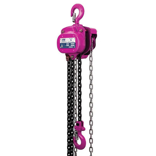 Chain Block Heavy Duty, Load Limited, 1 Tonne, 3 Metre Lift ITM TM9022-01003