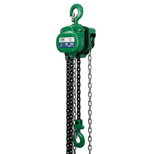 Chain Block, Heavy Duty, Load Limited, 2 Tonne, 3 Metre Lift ITM TM9022-02003
