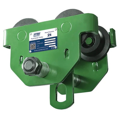 Push Girder Trolley, 2 Tonne, 88-203mm Beam Width ITM TM9100-02000