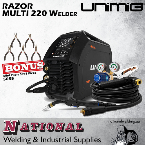 RAZOR MULTI 220 Welder Unimig U11008K_Bonus