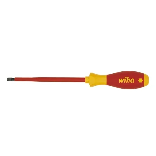 Screwdriver, Slotted 4.0mm x 100mm, SoftFinish VDE 1000V Insulated WIHA WH-38010